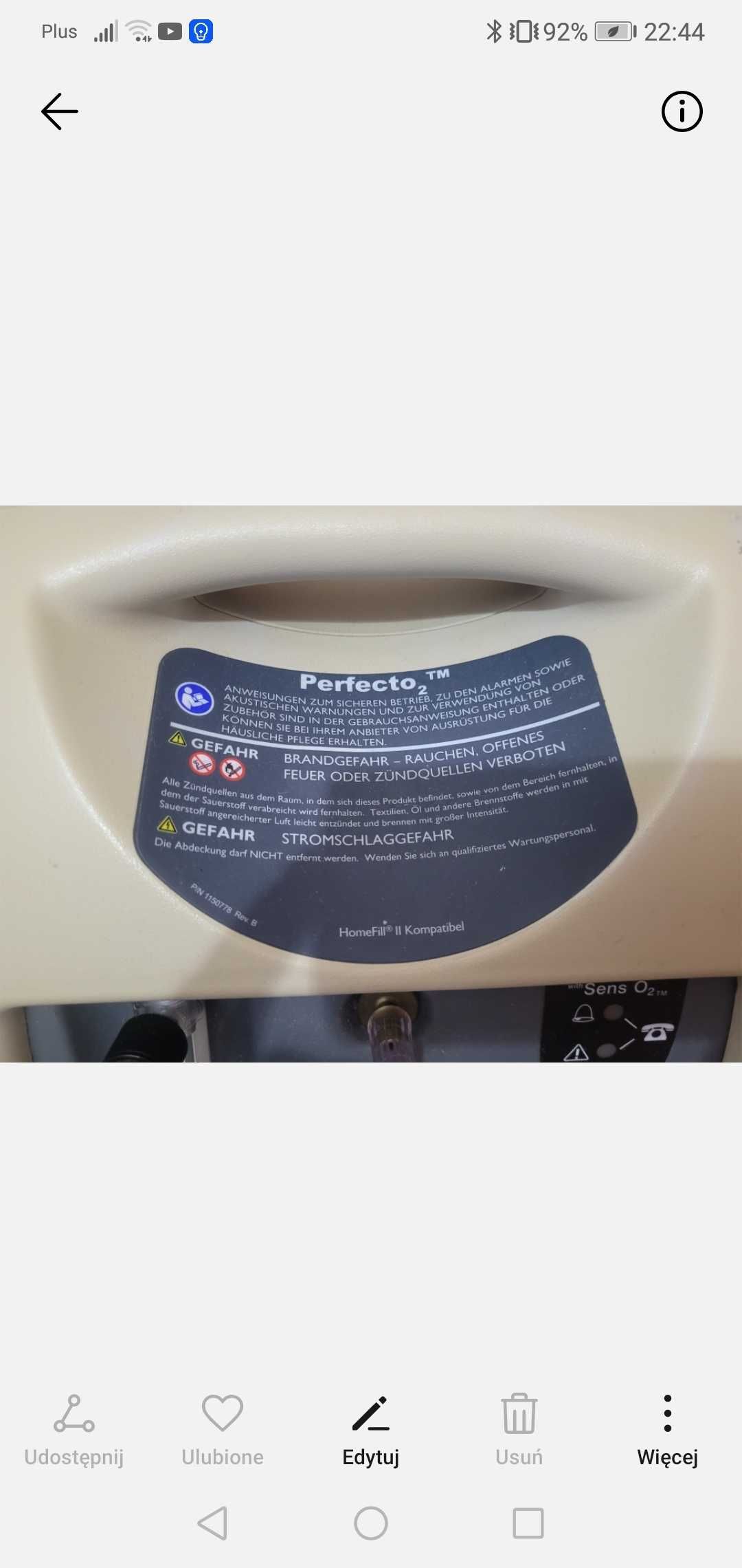 koncetrator tlenu perfecto 2 tm