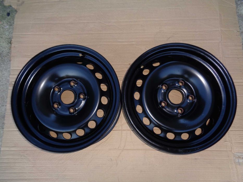 2 x Oryginalne felgi stalowe 15 VW, AUDI, SEAT, SKODA 5x112, ET47, 6J