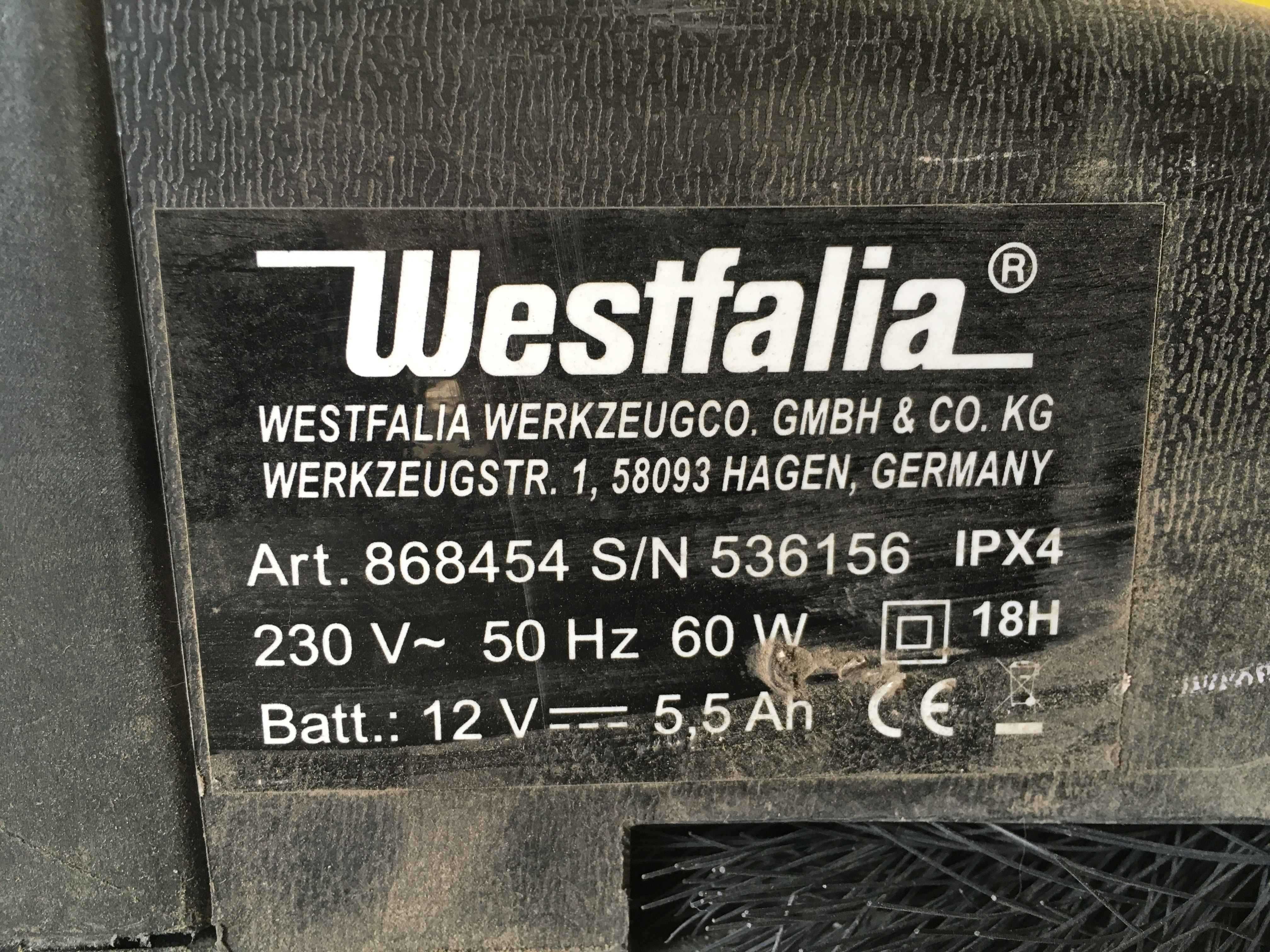 Zamiatarka akumulatorowa elektryczna Westfalia