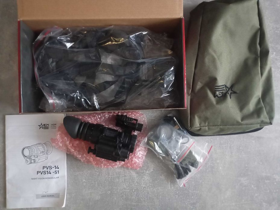 AGM PVS-14 NL2 Night Vision Monocular (Gen 2+, Level 2)