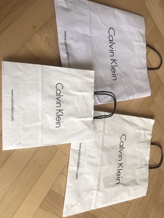 Calvin klein 3 szt torebki papierowe