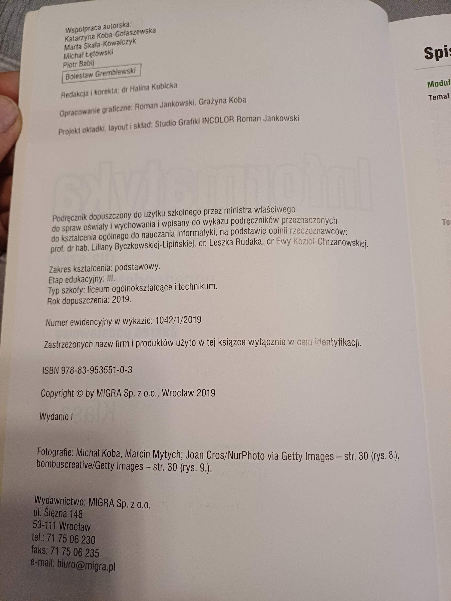 Informatyka teraz bajty 1 zakres podstawowy