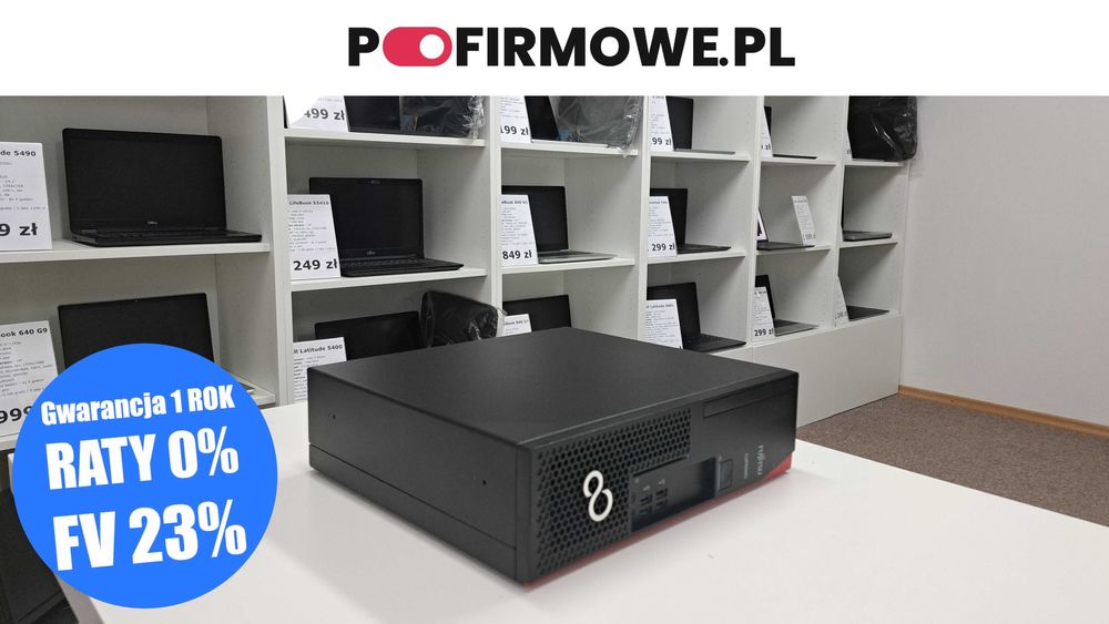 Do domu i biura Fujitsu Esprimo D538 SFF i5-8gen 8GB 256SSD Klasa A