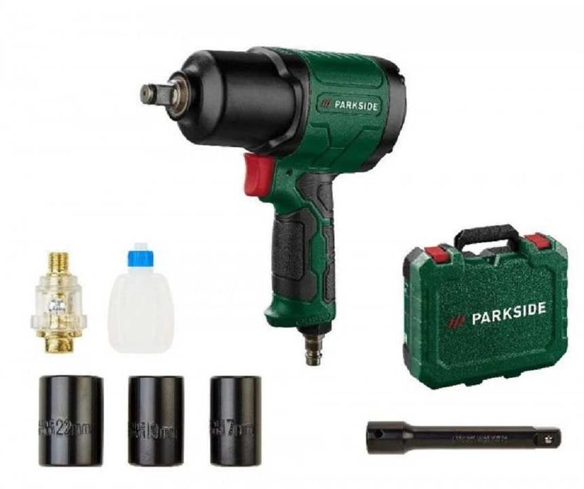 Pneumatyczny Klucz Udar PDSS 850 A1 850Nm Regul Mocy Walizka Nasadki