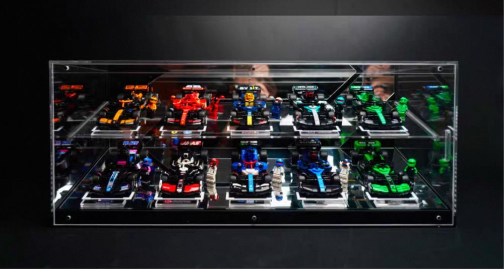 Expositor iluminado para carros F1