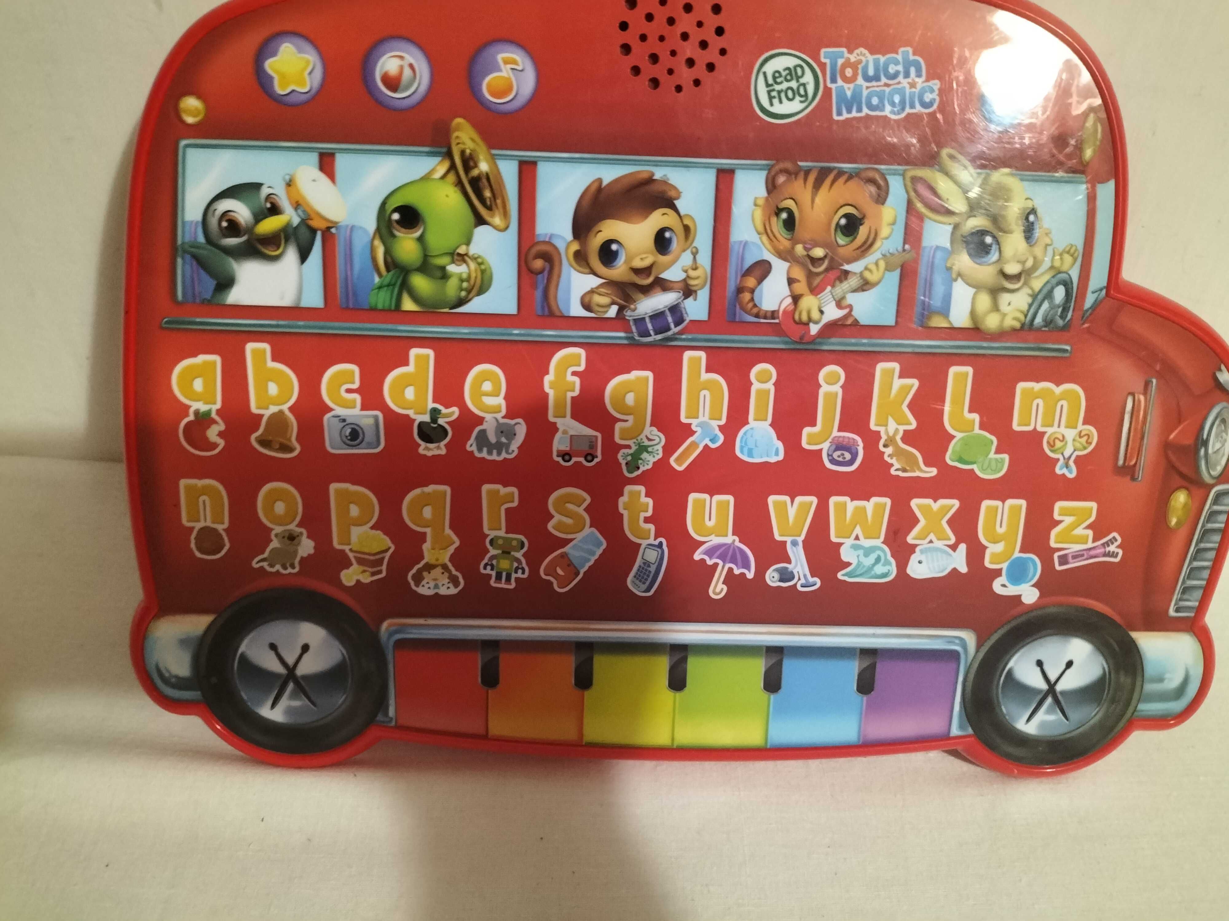 Panel table edukacyjny w języku angielskim Leap Frog muzyczny autobus