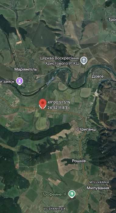 Продаж  земельноі ділянки с. Стриганці вздовж дороги