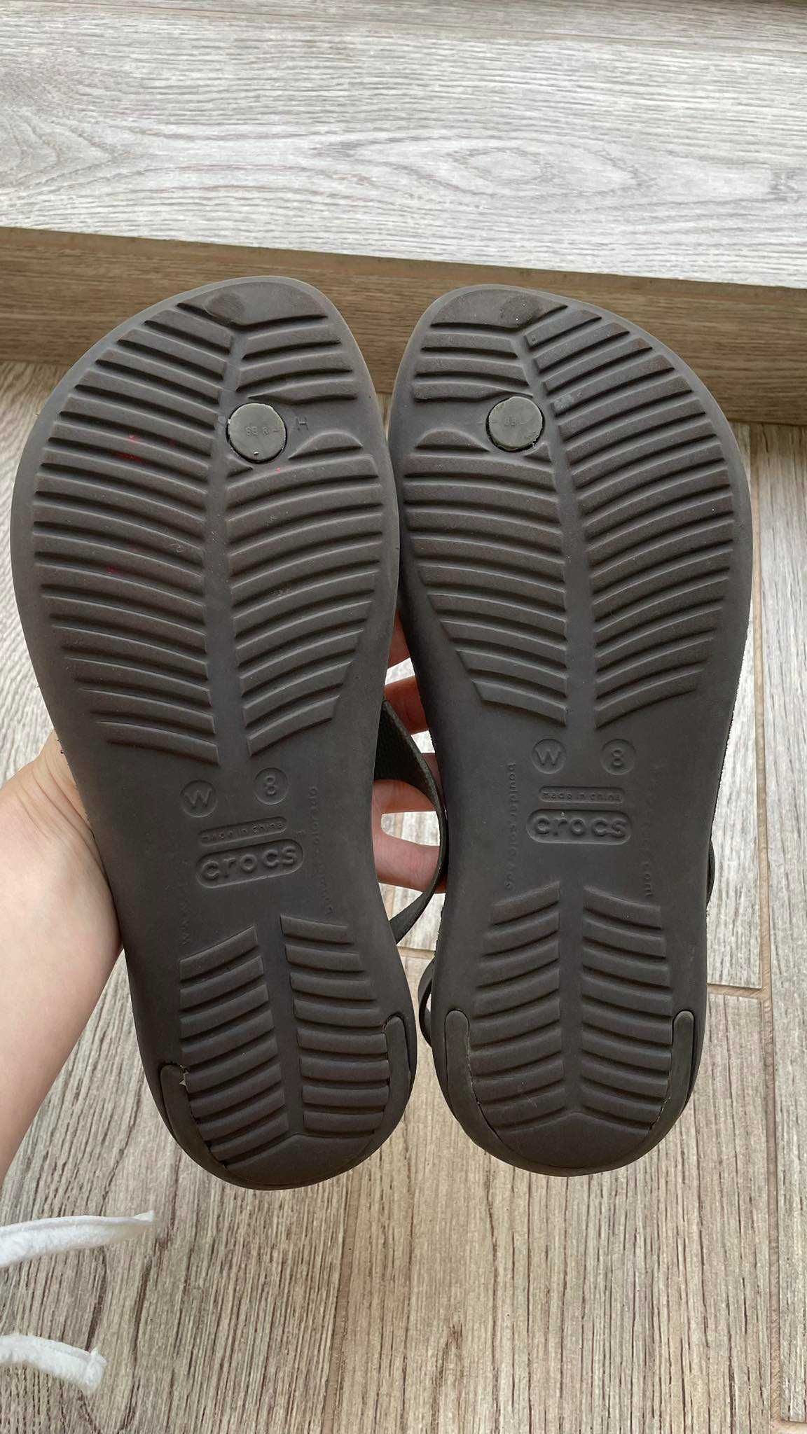 Crocs buty japonki sexi flip brązowe W8 38/39
