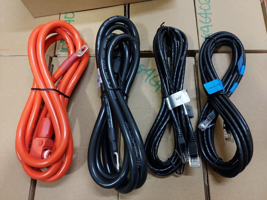 Набір кабелів для під'єднання акб Pylontech до інвертора