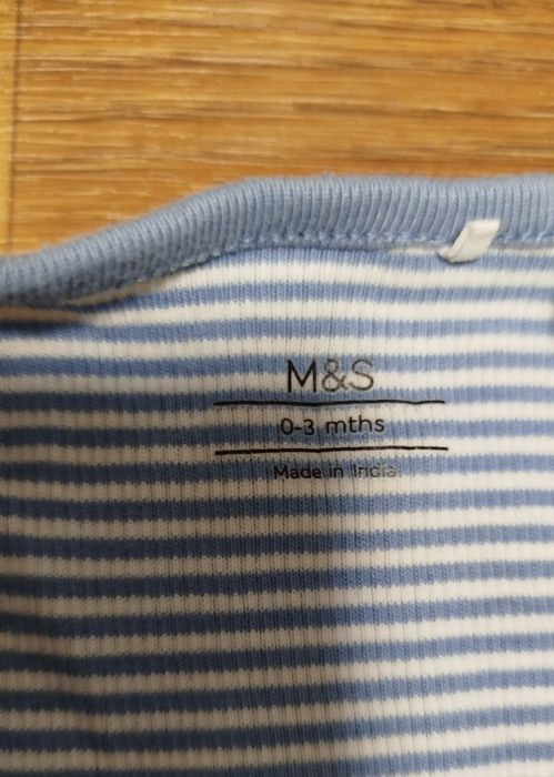 Комбінезон M&S 0–3 міс. — з китом, на блискавці