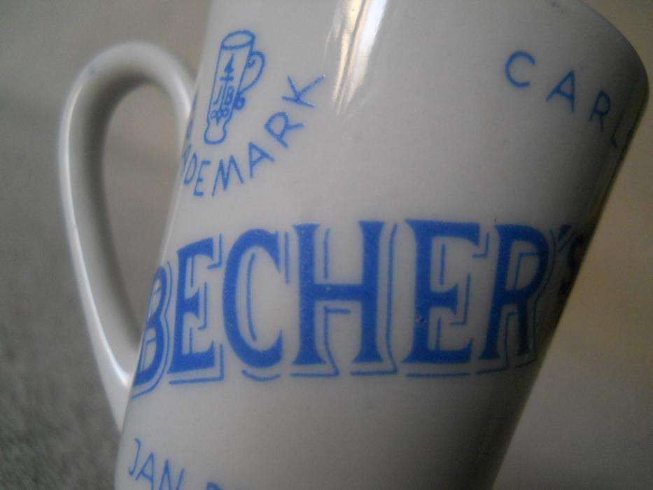 BECHER'S LIQUEUR porcelana stary kieliszek kubeczek do likieru lata 30