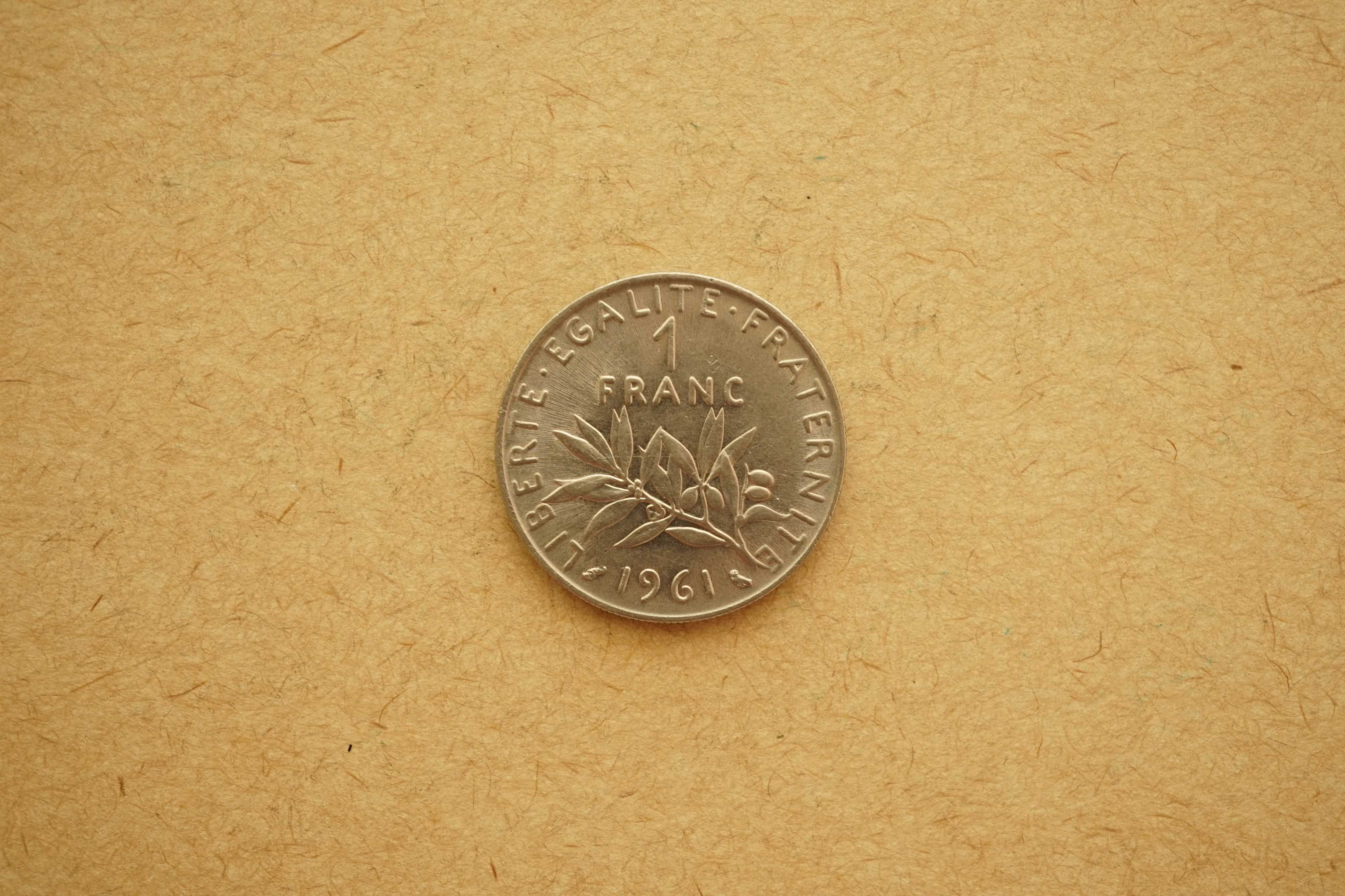 Moeda de França - 1 franco - 1961