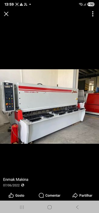 Guilhotina de 3000 corta 10 mm maquinas de metalomecanica