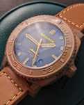 Бронзовий годинник San Martin Бронзовые часы Сан Мартин хомаж Panerai