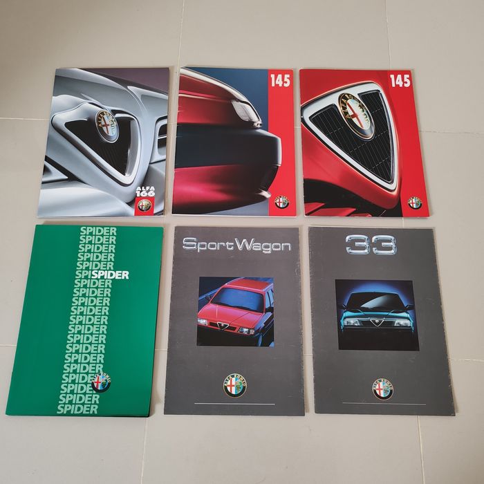 Vendo catálogos/panfletos Alfa Romeo