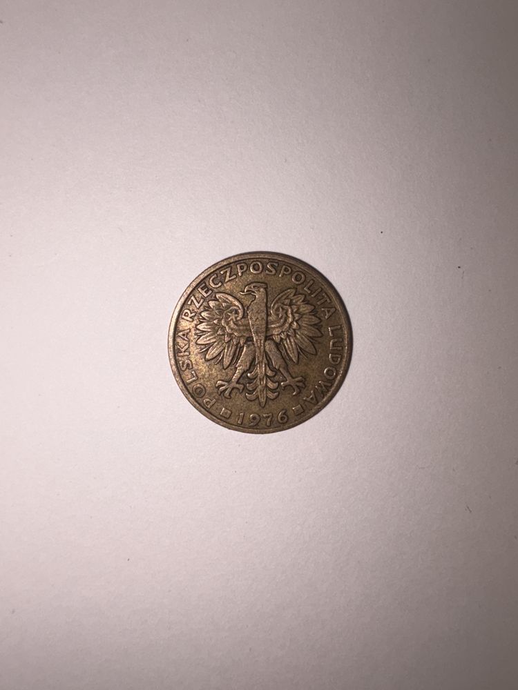 Moneta PRL 2 zł 1976 bez znaku mennicy