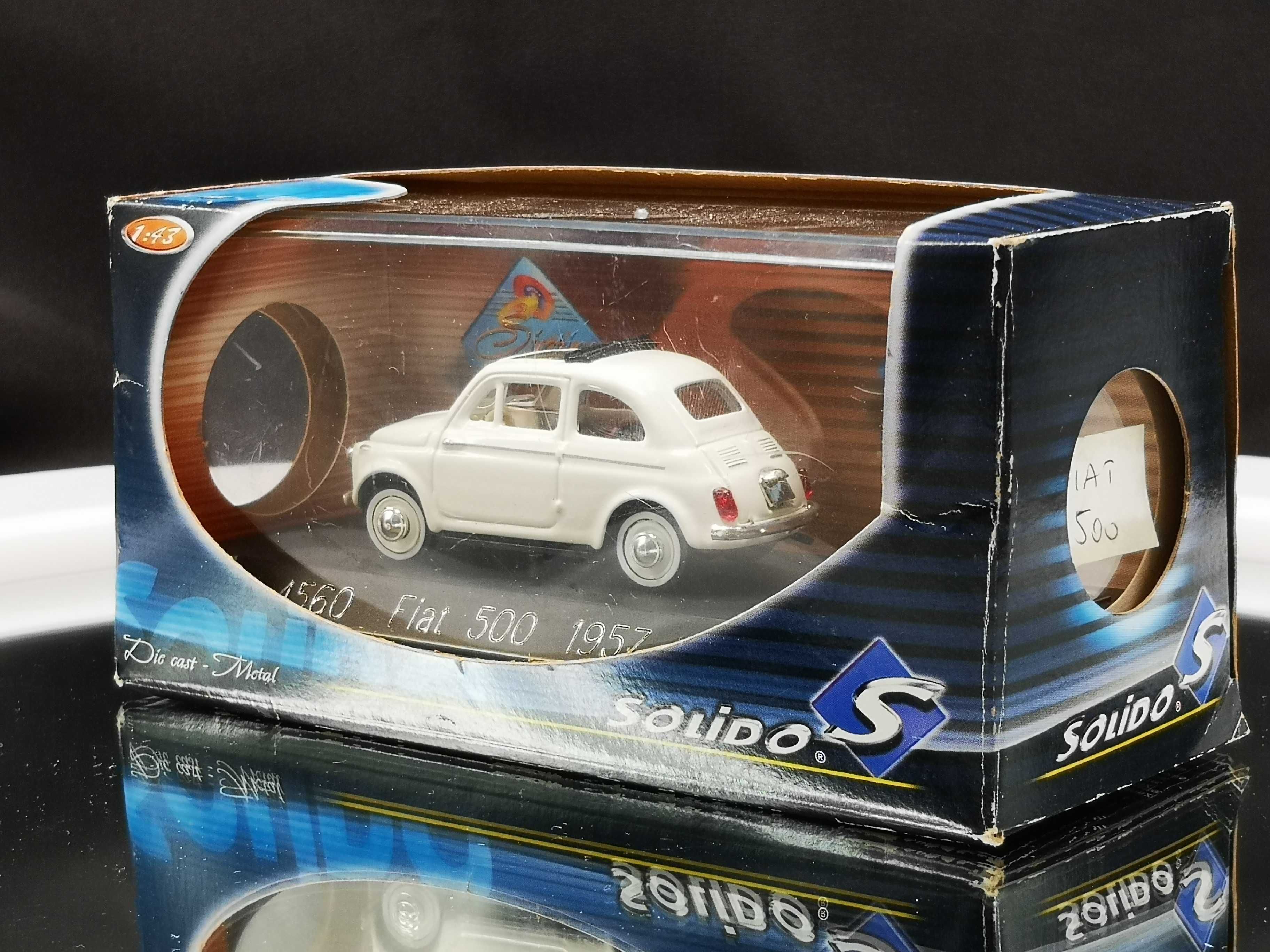 Linda miniatura Fiat 500 - modelo de 1957, escala 1/43 da Solido