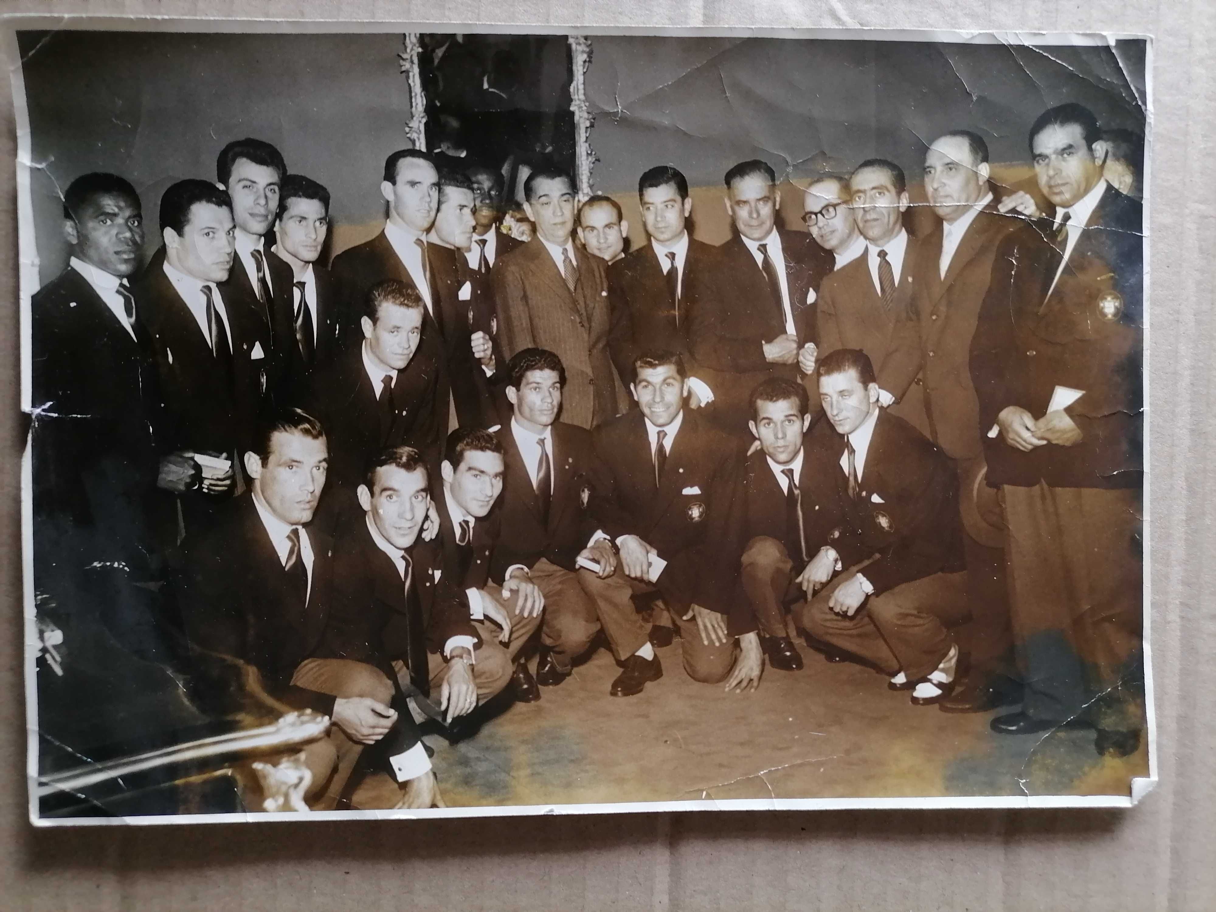 Foto Original PORTUGAL vs Brasil 1957 c/Pedroto,Matateu,Travassos, etc