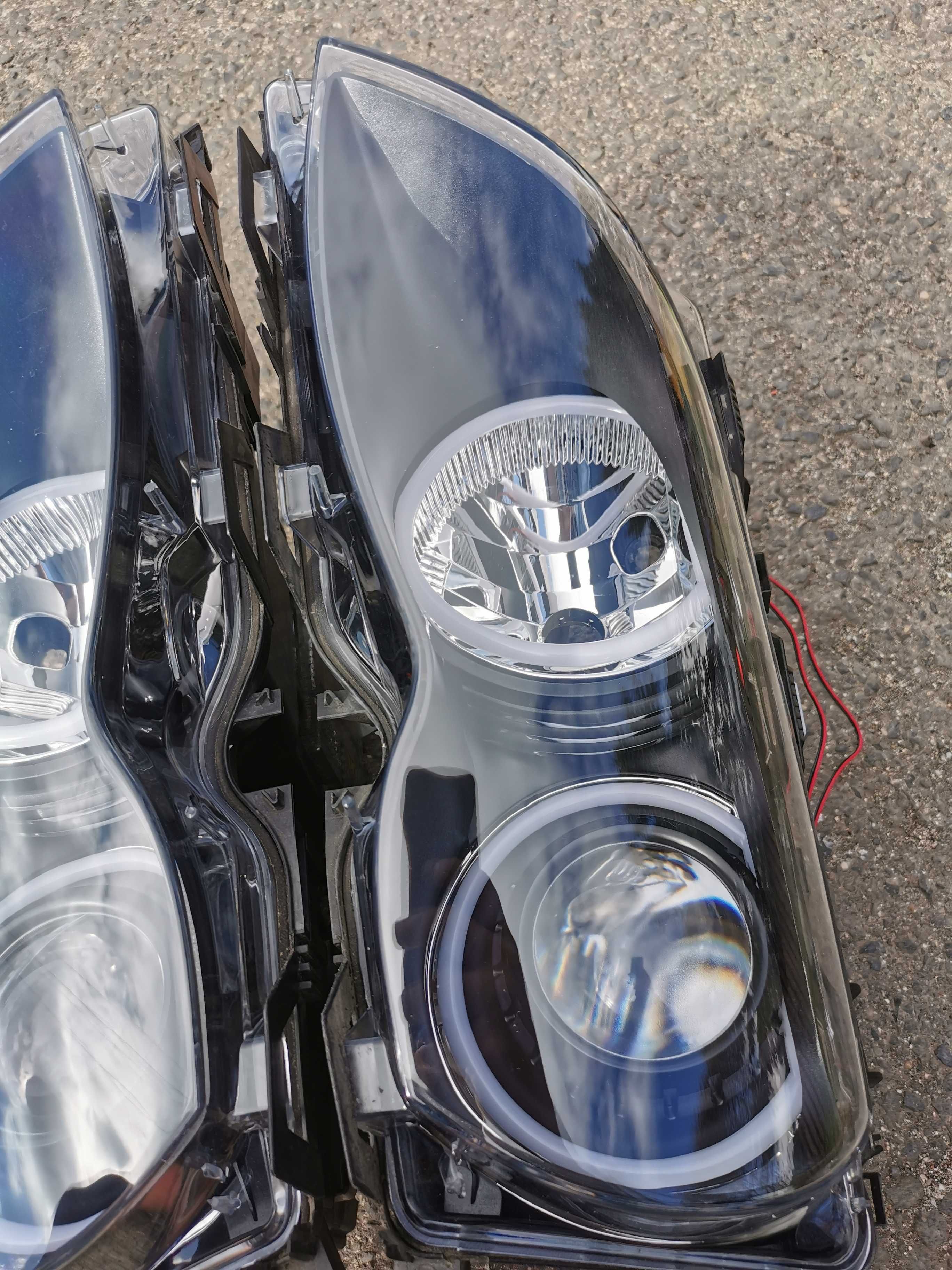 Lampy bixenon e46 lift śliczne! Ringi Europa reflektory