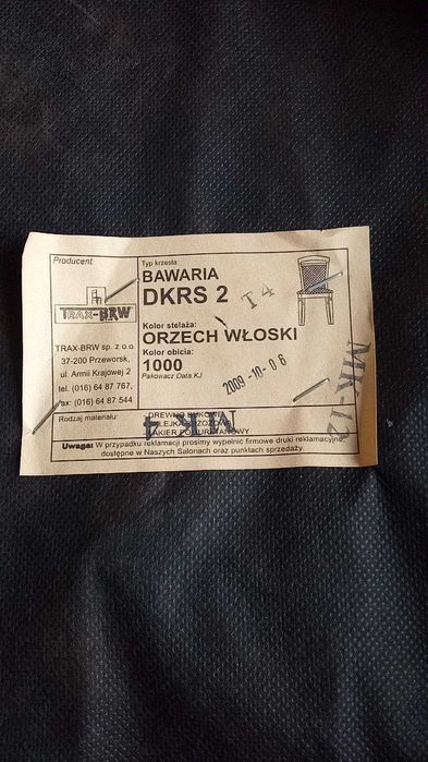 Krzesło Bawaria DKRS 2, drewniane, tapicerowane, solidne