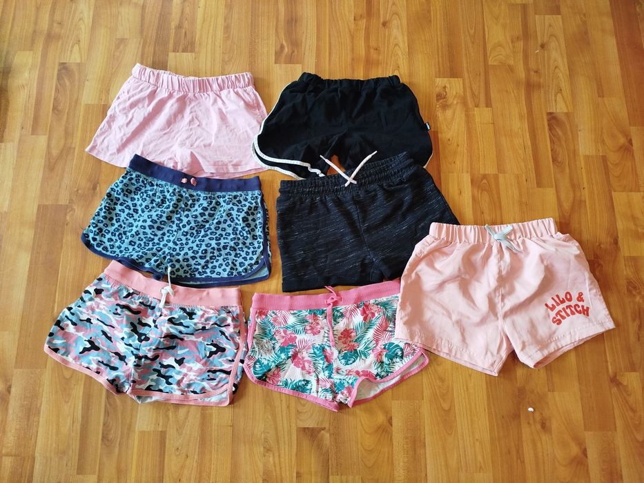 Zestaw spodenek spodenki dziewczęce 134/140