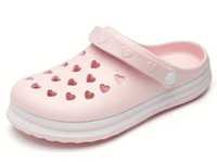 Crocsy sandały klapki dla dziewczynki serduszka 31,5cm