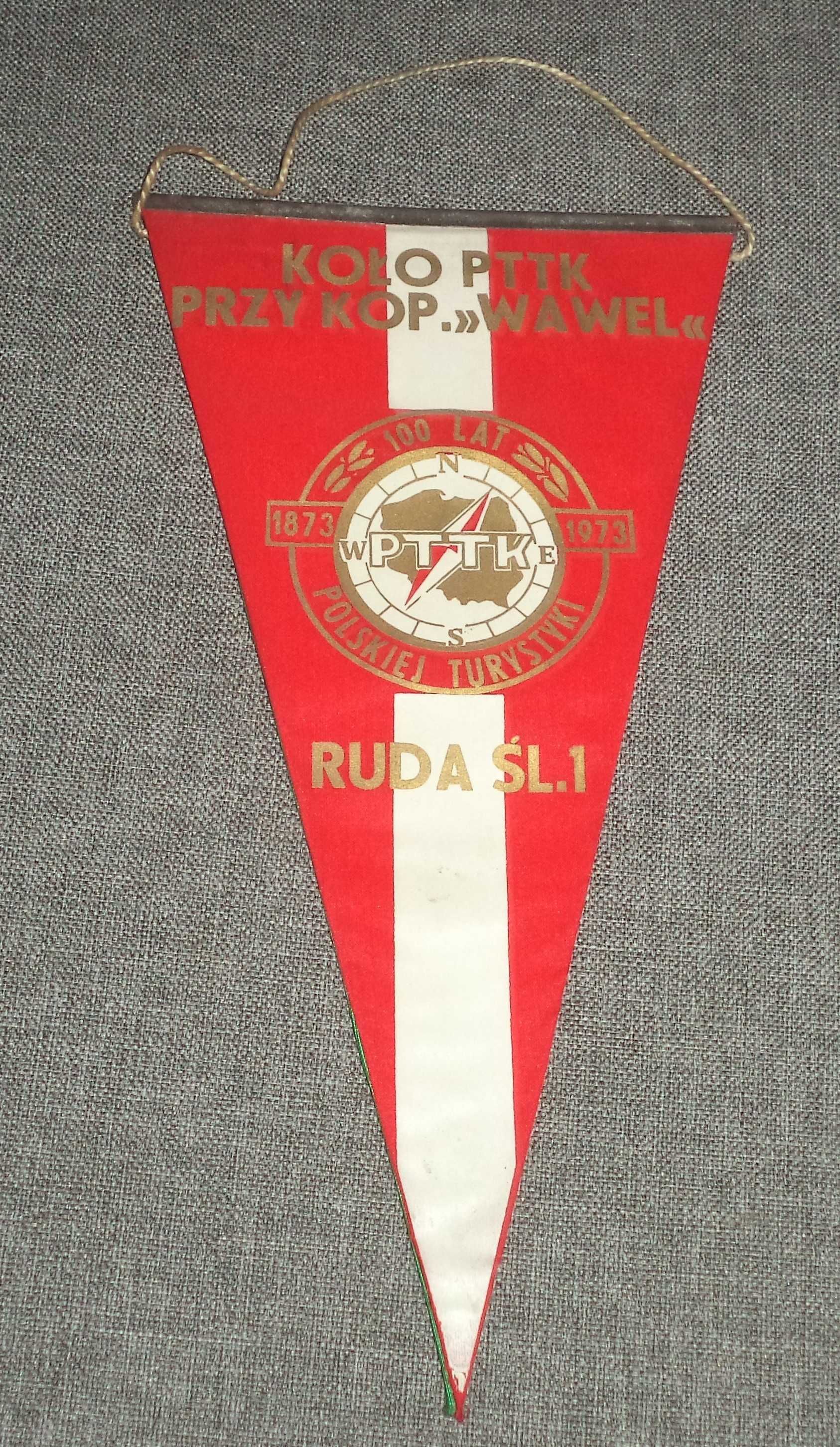 Kopalnia KWK Wawel Ruda Śląska - proporczyk PTTK