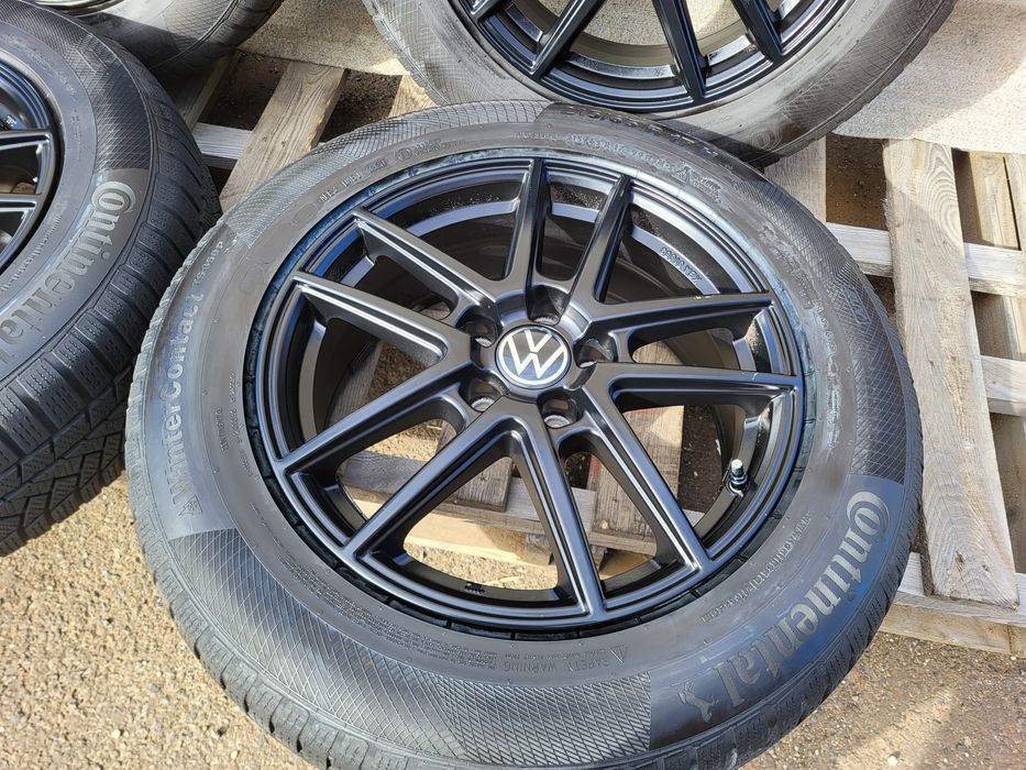 [K338] Koła zimowe 17 Cali 5x112 Continental 215/65/17 5mm VW TIGUAN
