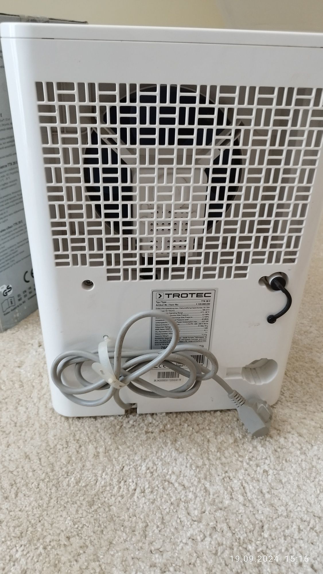 Osuszacz powietrza Trotec TTK28E