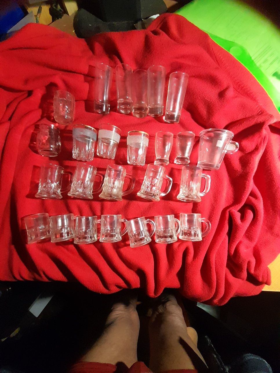 Lote de 62 shots . mini  calices diversos e mini canequinhas p shots