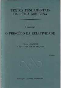 O princípio da relatividade-Lorentz; Albert Einstein; H. Minkowski