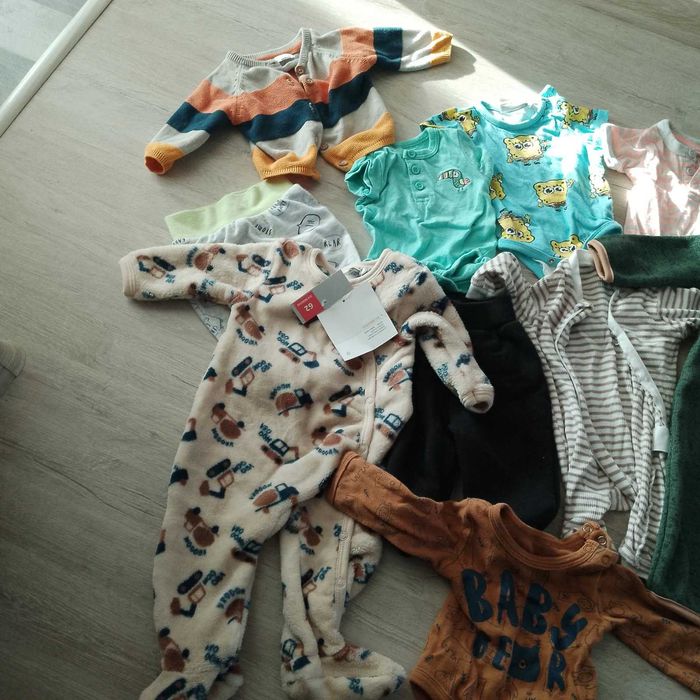 Ubranka dla chłopca, body, śpiochy, spodnie