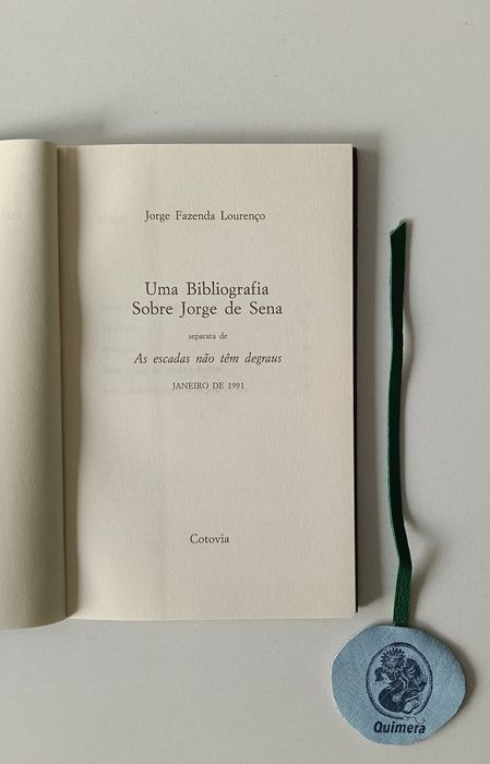 Uma bibliografia sobre Jorge de Sena