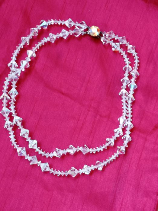 Бусы  винтаж  Аврора бореалис стекло