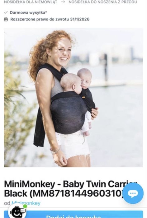 Nosidło minimonkey twin