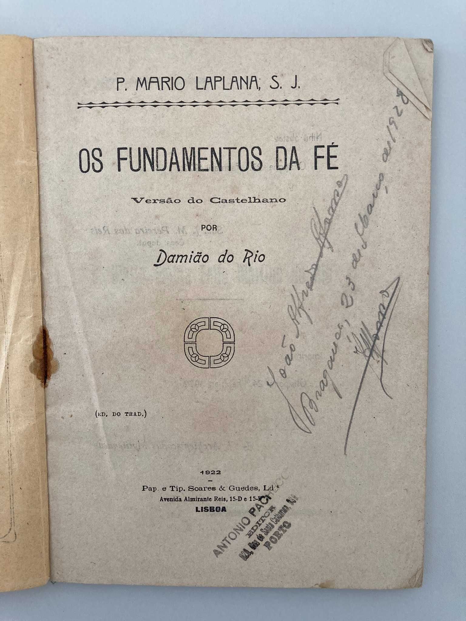 Os Fundamentos da Fé 1922