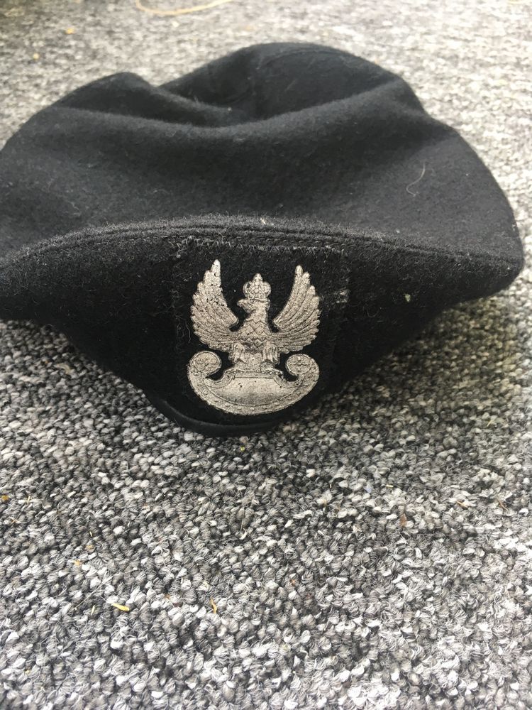 beret czarny policyjny militaria