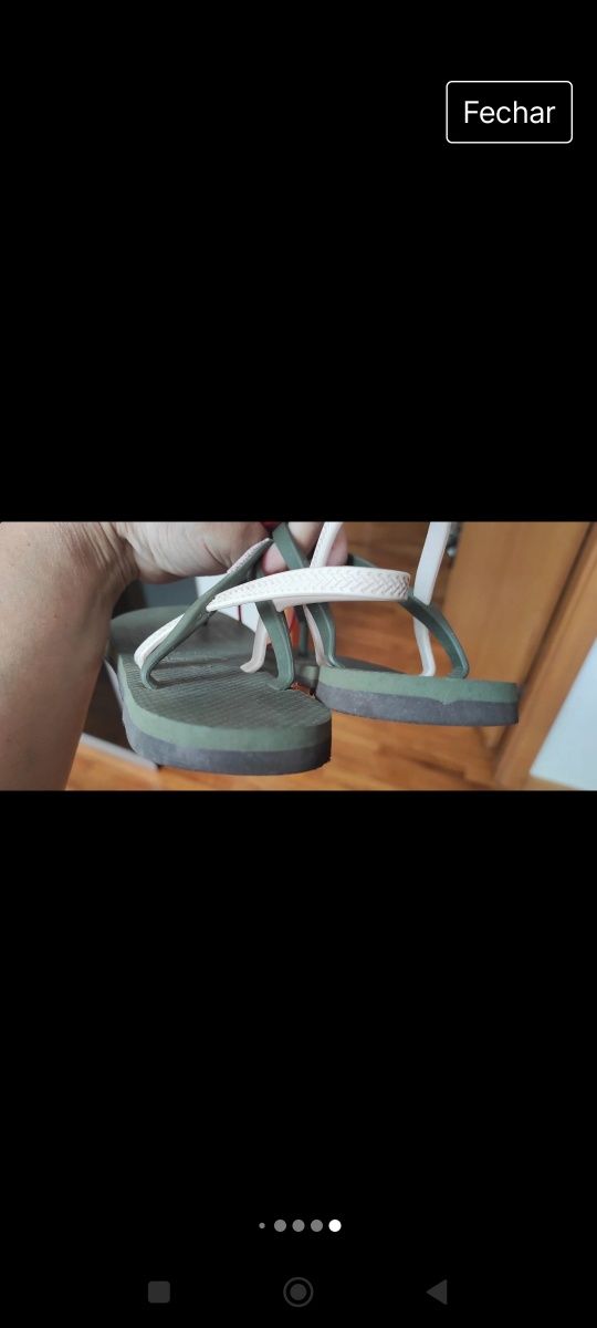 Sandálias Havaianas verdes n. 39 EU