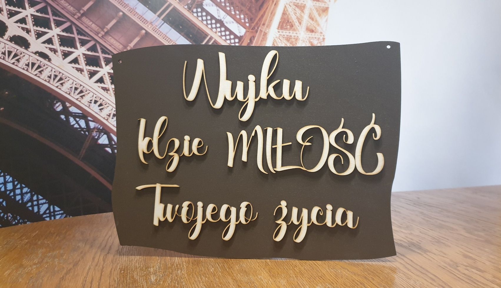 Wujku idzie Miłość, tabliczki do kościoła ślub