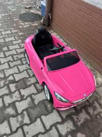 Samochodzik  na akumulator mercedes różowy