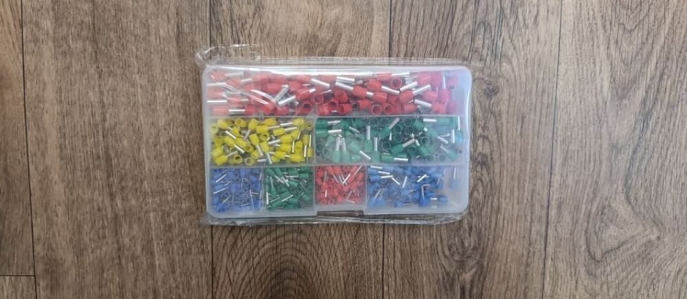 Набор наконечников-муфт 700 шт клеммы для обжима кабелей наконечник