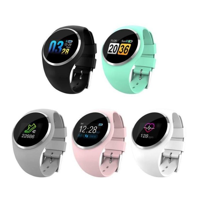 Smart Watch Q1 - zegarek z monitorem zdrowia CZARNY