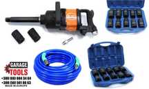 Гайковерт ударный 1" TIR BJC 788 4800Nm +шланг+12насадок PL дюймовый