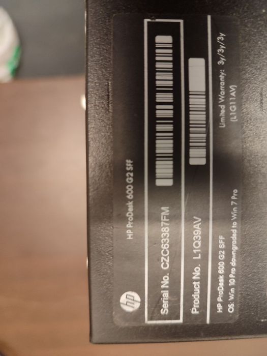 ПК HP ProDesk 600 G2 SFF (L1Q39AV)
і5 6500