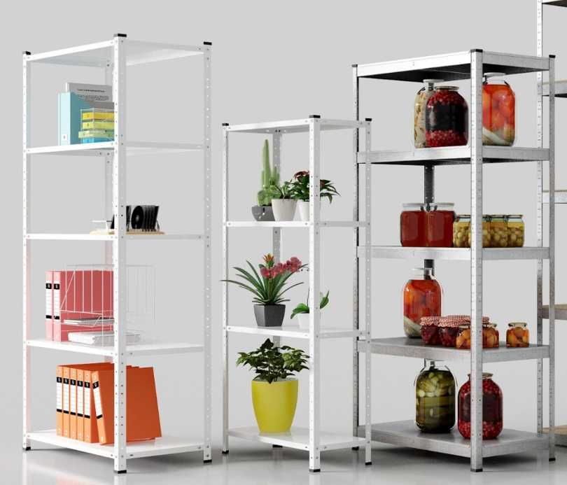 Бюджет Стелаж оцинкований 150/70/30 150кг/полку Стелаж чорний