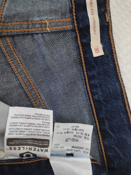 Calça de ganga LEVIS - Ribcage Straight Ankle - W30 L29