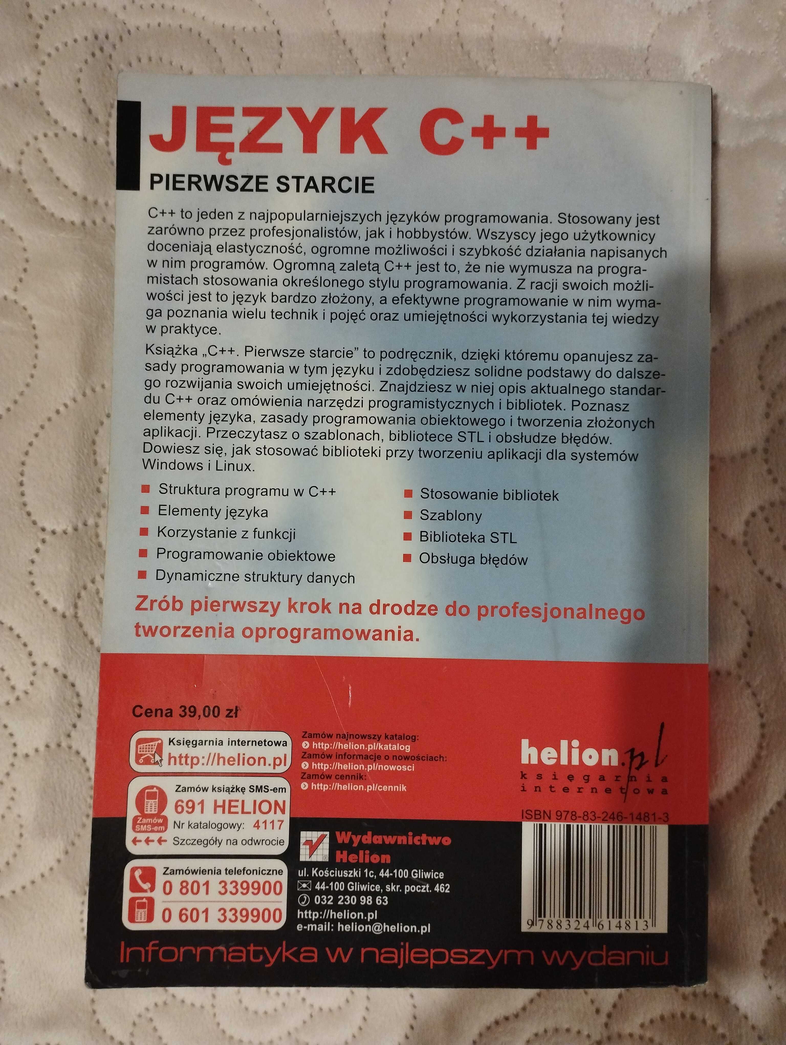 Język C++ pierwsze starcie, Zbigniew Koza, 2008