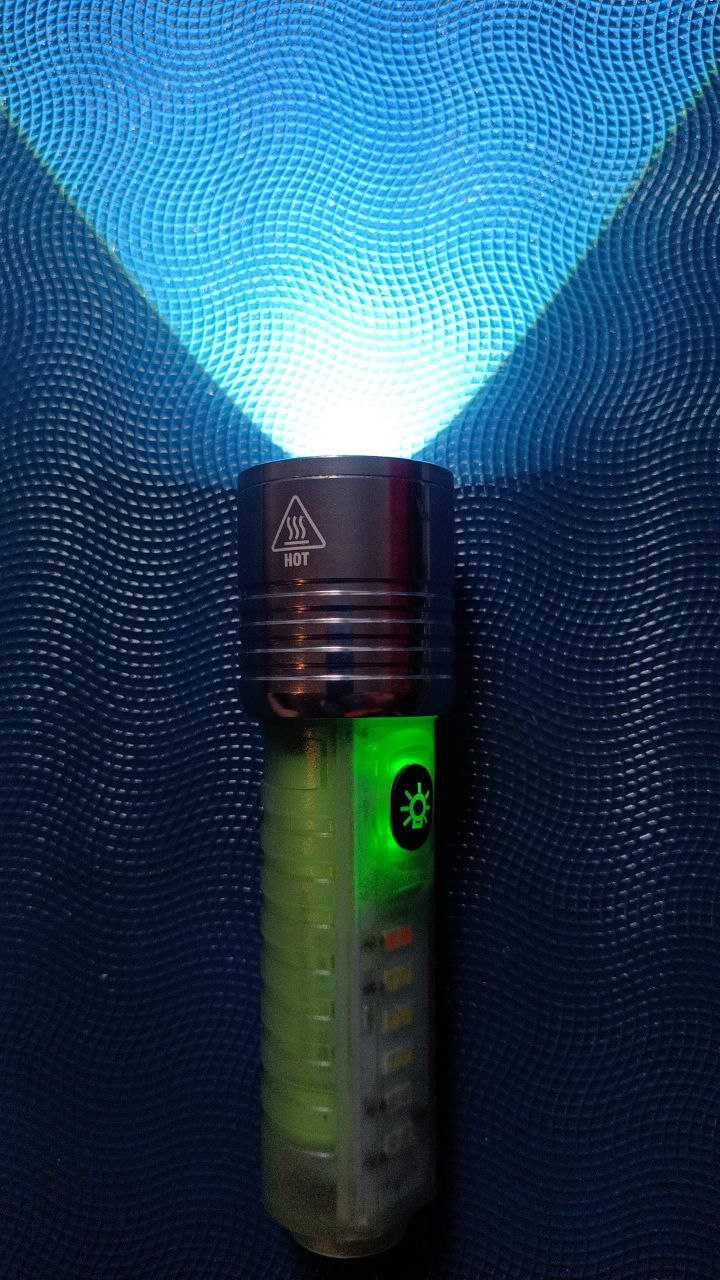 LED ліхтар з магнітом, є зум, Type C, основне + бокове світло