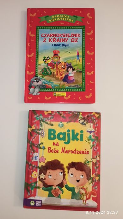 Zestaw 2 książek Bajek dla dzieci stan idealny, za pół ceny