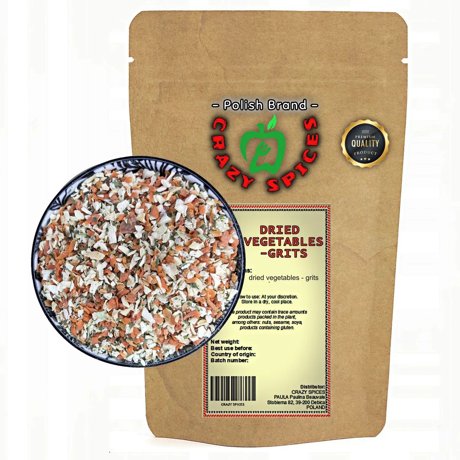 Warzywa suszone gress 200g – CrazySpices – zdrowa przyprawa do potraw